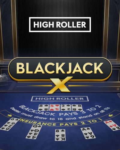 High Roller Blackjackx Game Card