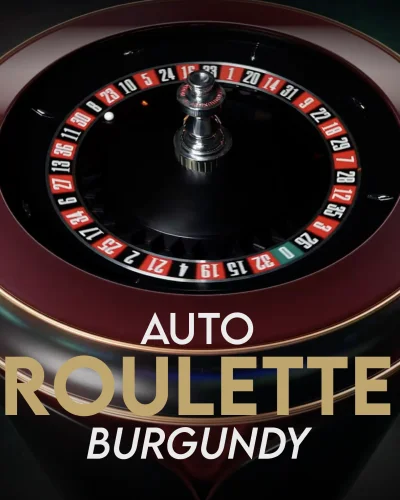 Burgundy Auto Roulette Game Card
