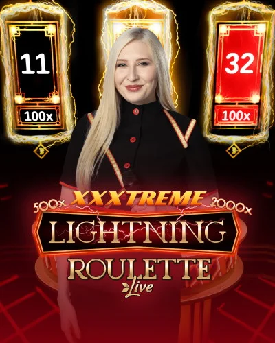 Xxxtreme Lightning Roulette Game Card