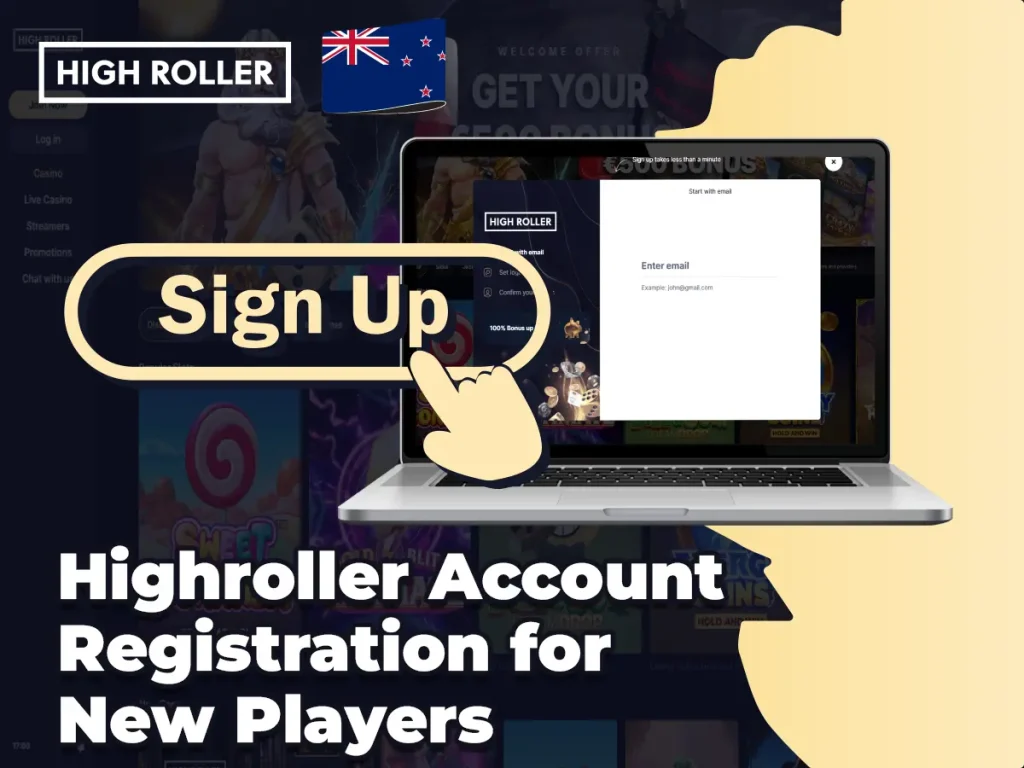 Highroller Account Registration for New Players